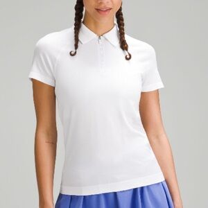 Lululemon Swiftly Tech Short Sleeve Half-Zip Polo Shirt, Size 0